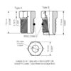 Stainless Steel Brake Line Nut M10x1 for Inverted Flare Male Fitting Double Flare for Bundy Hydraulic Brake Pipe SAE No. 040110